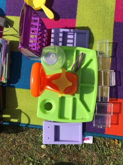 Kids sweet shop and cash register toy
