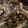 Vintage decanter glass sets free postage Image 2