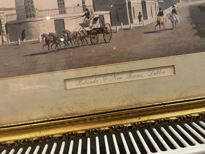 Old print in frame