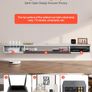 Floating TV Stand 180 cm in Wall Mount Entertainment Center with Cable Hole, Modern Floating TV Shelf with Storage Cabinet, Particle Board Console for DVD Player, Cable Box, Game Console, White Image 4
