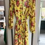 & other stories yellow floral wrap around dress Image 2