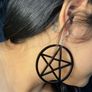 Goth Style Hoops + matching necklaces available Image 2