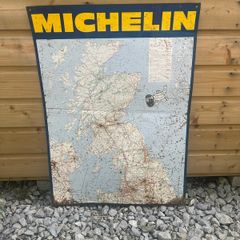 Vintage Genuine Michelin Roadmap Sign