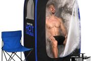 Portable Sauna Steam Pop-Up Tent 1000W 2.6 Litre Generator 2X Protective Floor Mats