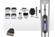 Professional Electric Trimmer For men With LED Screen Washable Rechargeable Men Strong Power Steel Cutter Head