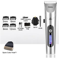 Professional Electric Trimmer For men With LED Screen Washable Rechargeable Men Strong Power Steel Cutter Head