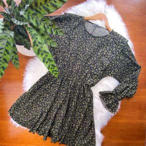 Zara Animal Print Mini Dress