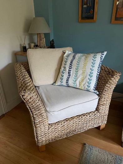 two seater couch and chair