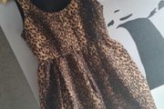 Zara brown leopard print mini dress