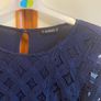 Navy top + bolero cardigan, size 8 Image 2