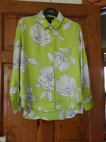 Ladies Lime and White Shirt NEW with tags