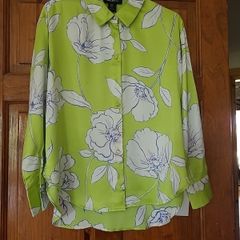 Ladies Lime and White Shirt NEW with tags
