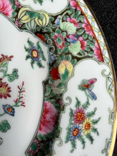 Vintage Oriental Hand Painted Plate