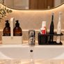 3D Printed Electric Toothbrush Holder, Black Bathroom Organiser, 2 Toothbrushes & Toothpaste Image 6