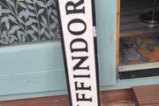 gryffindor wood sign