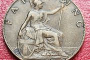 1925 George V Farthing coin