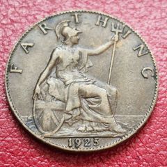 1925 George V Farthing coin