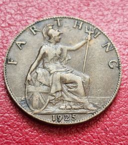 1925 George V Farthing coin