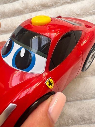 BB Junior Ferrari Car Press & Go Toy Red Kids Sports car approx. 13 cm. Length never used Please see photos