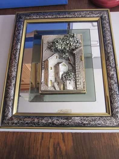 Pair of Mirror Frame 3D Creazioni Artistiche Paesaggio in Italy