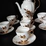 Rare Stunning Royal Tuscan Wedgwood Golden Rose Coffee Set Image 3