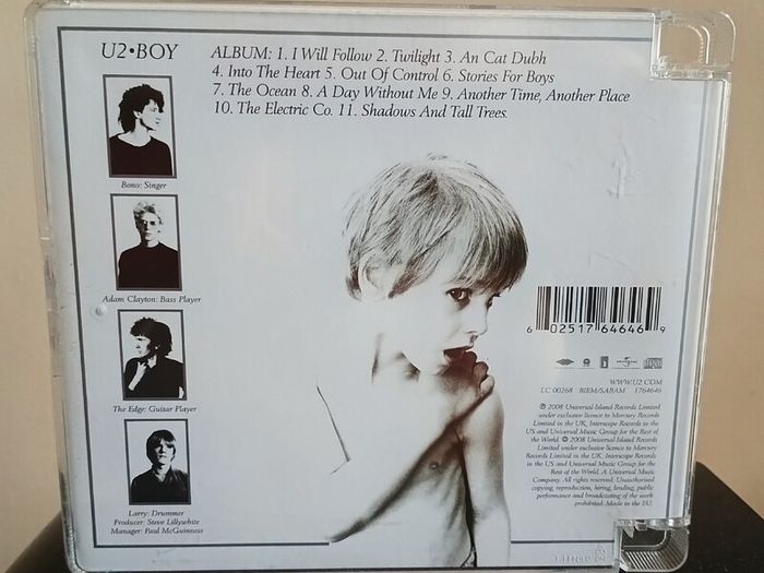 U2 Boy CD Album