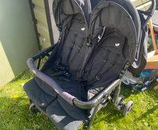 Joie double stroller and rain cover