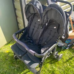 Joie double stroller and rain cover
