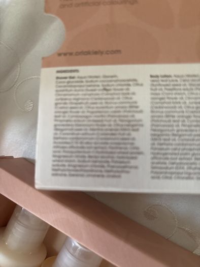 A Bundle of Orla Kiely Products - Bergamot Mini bath and hand set , a pull string wash bag, 2 empty body lotion and conditioner and a limited edition travel porcelain cup for Kenco