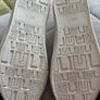White Extra Wide Fit Patent Trainers Image 4