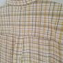 mens TIMBERLAND short sleeve shirt yellow check pattern Size Large  Cotton/Linen blend Image 8