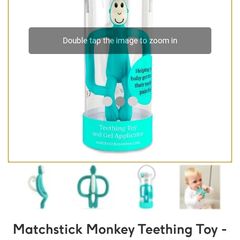 Matchstick Monkey Teething Toy - Green