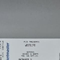 3 Westlife tickets September 10th