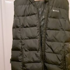 Mountain Wearhouse black padded gilet with hood