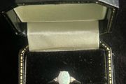 9ct Gold Opal &amp; Diamond Ring Size O
