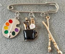 Artist Palette Brooch