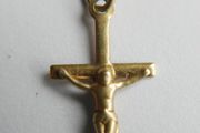 Vintage solid 14k Yellow Gold 585 Crucifix Pendant - 0,5g