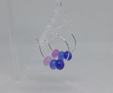 Crystal hoop earrings