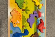 Wooden dinosaurs jigsaw