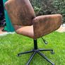 Vintage Style Faux Suede Office Chair Image 4