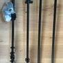 Curtain Poles (3) Metal Black Image 6