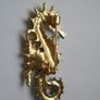 Seahorse enamel brooch, Jewellery, Brooch, Gift Image 2