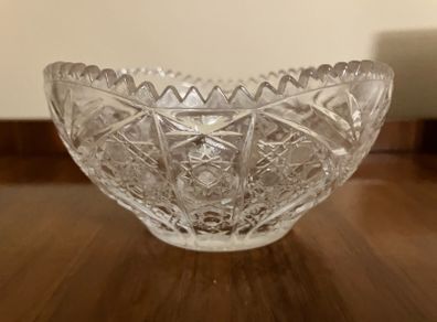 Vintage potpourri cut glass dish