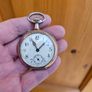 Antique Silver Swiss Made WW1 Era Military Pocket Watch Image 2