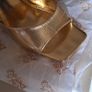 Public Desire Gold Block Heel Sandles. Image 3