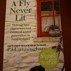 PJ Cunningham / A FLY NEVER LIT/ 1st edition/ Signed/ 2015