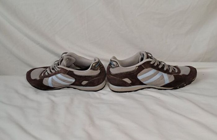 skechers athletic trainers size 5.5 eu 38.5 brown suade in excellent condition