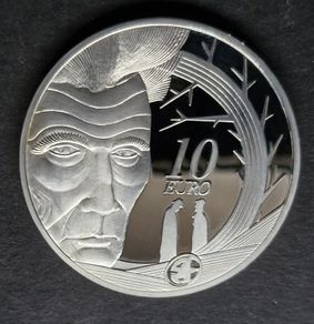 Ireland 10 Euros (Samuel Beckett) Silver Proof 2006 coin