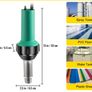 BRAND NEW 1600W Plastic Welding Gun Hot Air Torch Palstic Welder Kit W/ 4PCS Replacement Nozzles for PVC PP PE Pipe Vinyl Floor Image 5