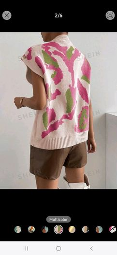 Shein v-neck knitted vest